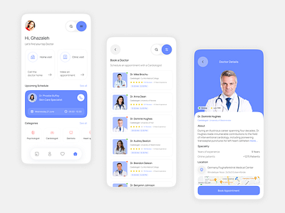Smart Doctor Booking Experience appointment booking booking app doctor dr health interface ios online booking online doctor online dr