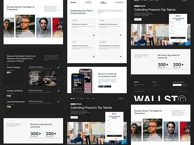 Wallst: Smart, Conversion-Focused Website for Finance Profession conversion design finance finance web design landing page design landingpage lead generation website talent ui web