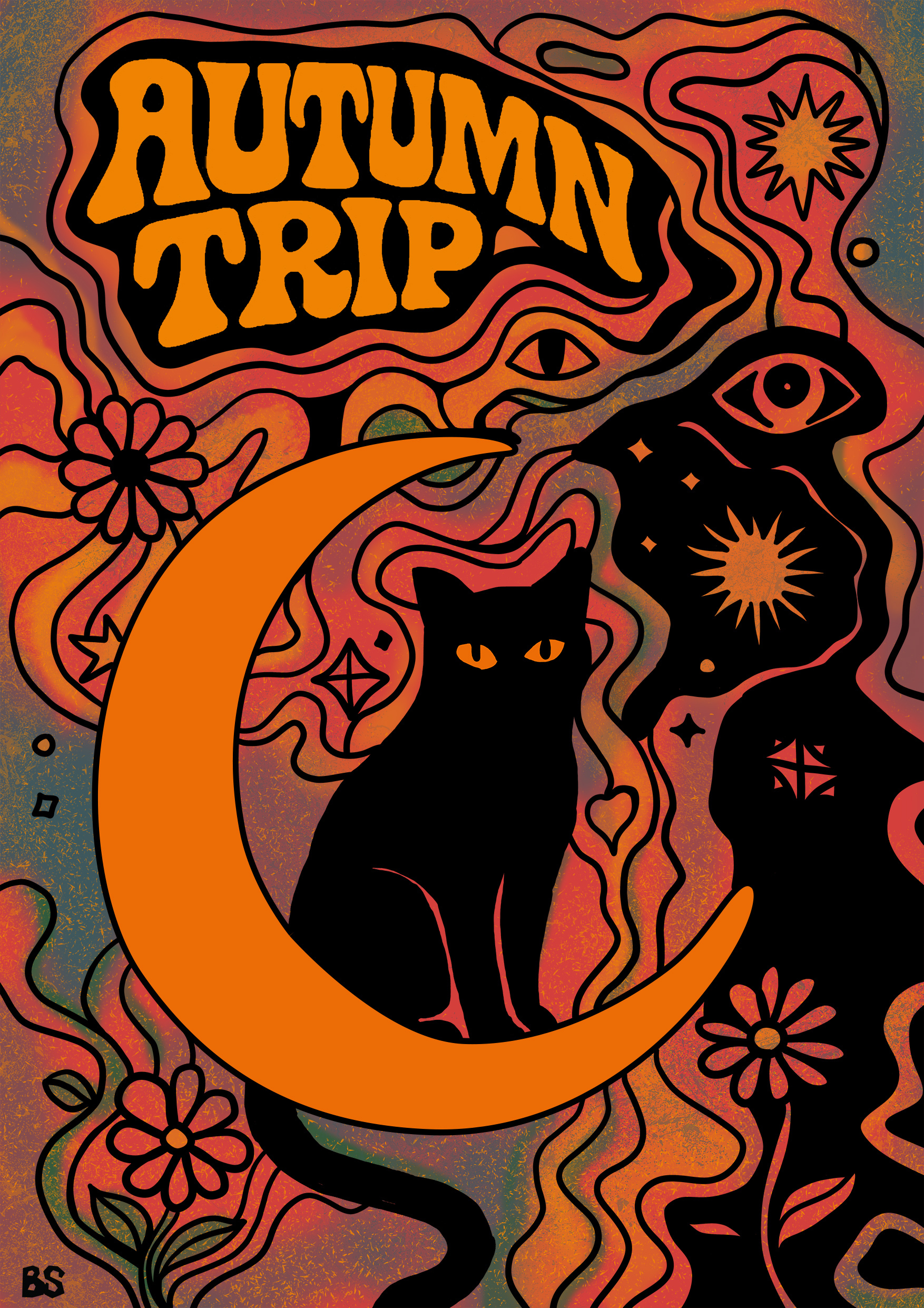 autumn mood posters abstract art ai art nouveau digital art dreams graphic design graphics illustration interior modern mysticism poster poster decor psychedelic retro trip unusual posters