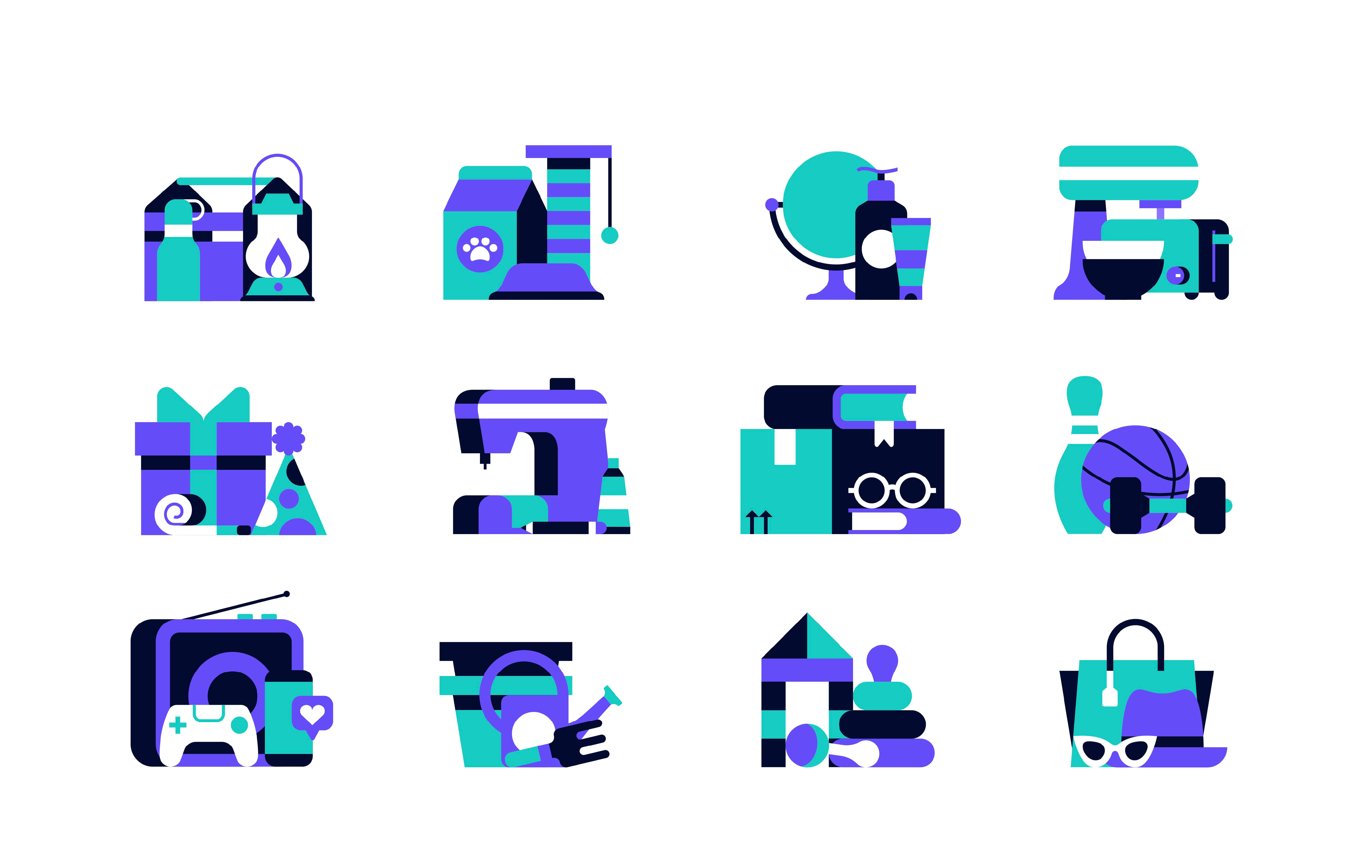 Iconography - Studio Proactive branding design freelance icon iconography illustration illustrator vector web website