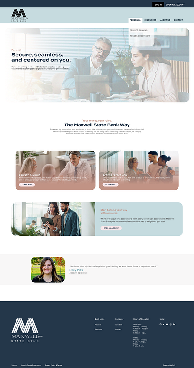 Maxwell Website Design branding design logo typography ui ux website design
