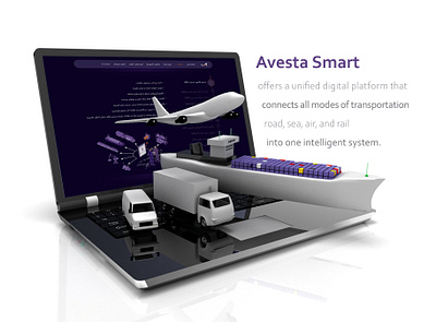 Dual-Theme Web Design for Smart Port Logistics dual theme landingpage design ui