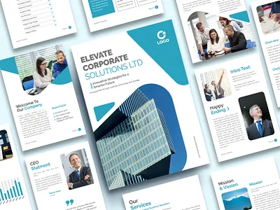 Professional Company Profile Template Design | Modern Corporate print design