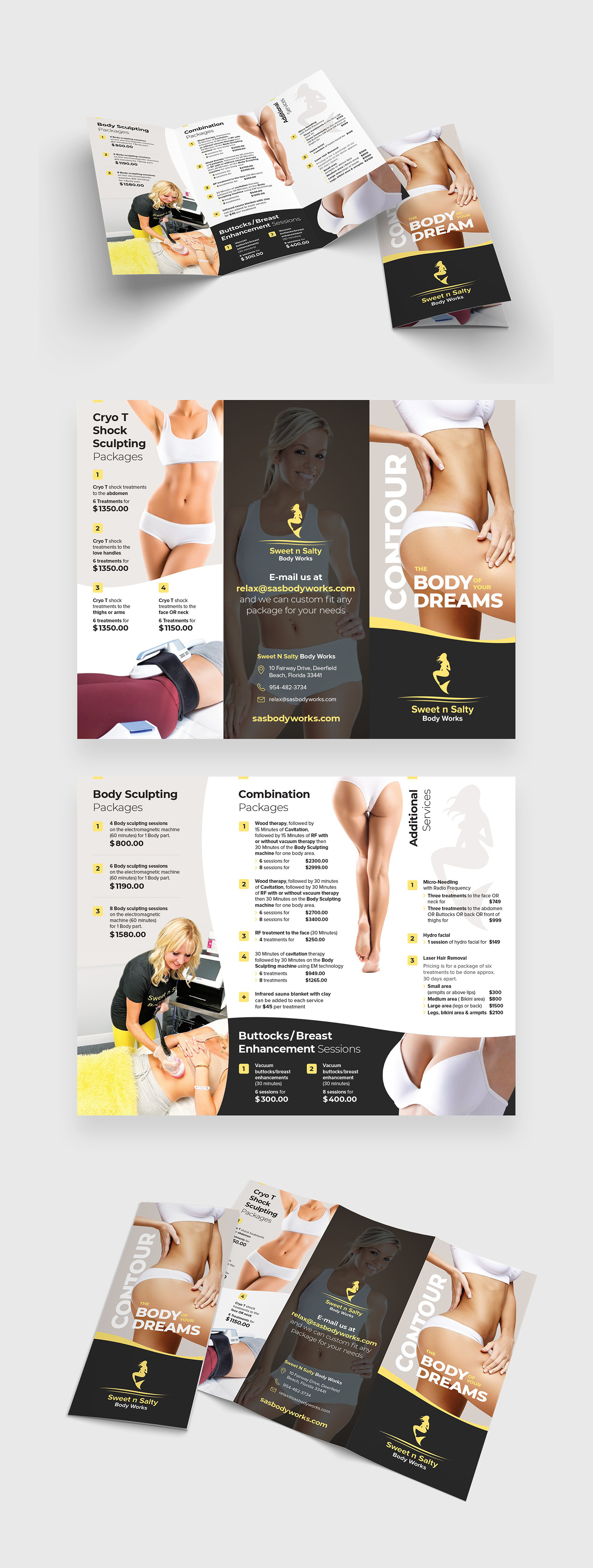Luxury Body Sculpting Brochure Design beautyspadesign bodysculptingdesign brandidentity branding brochuredesign brochurelayout design graphic design healthandwellnessdesign luxurybrochure marketingmaterials modern modernbrochuredesign printdesign spabrochure trifoldbrochure wellnessbranding