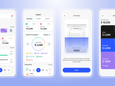 💸 Finly — Smart Expense Tracker App l FinTech Mobile App app design branding clean concept digital figma finance app fintech illustration interactiondesign interface mobile mobile app modern ui print product design typography ui design ux design web design