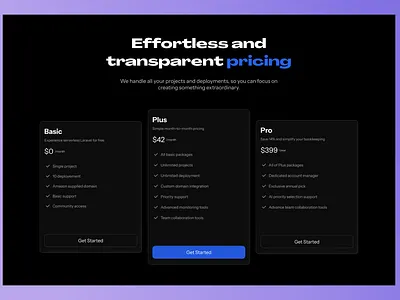 Pricing Section UI