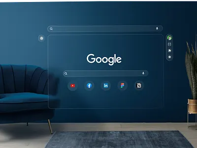 Crome Spatial Design Concept — A Digital Space That Feels Alive ar augmented reality crome design gogle crome spatial design spatial ui ui ux uiux design vr