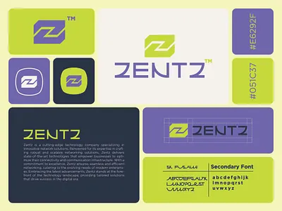 Zentz - Modern Tech Brand Identity & Logo Design app icon branding digital branding futuristic icon design identity design letter mark logo logo design minimalist modern logo networking saas branding startup branding symbol tech branding tech logo technology z letter mark z logo