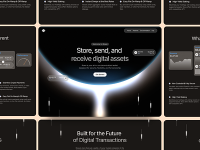 Web3 Crypto Wallet Website Design branding crypto crypto website crypto website design design figma graphic design illustration logo ui uiux ux web design web3 web3 landing page web3 website web3 website design