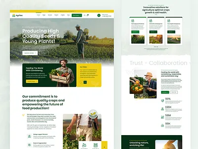 Agritec Farming agriculture agriculture business agritech startups agritourism business cattle farm corporate creative eco farm farm products store farming healthy food livestock organic farm organic food organic products store smart agriculture ui