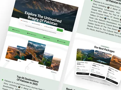 Travel Website Design ~ Travel Website figma web design modern website modern website design pakistan tour tourism website travel travel agency travel app travel blog travel website traveling trip trip planner ui design vacation web design