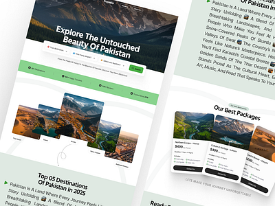 Travel Website Design ~ Travel Website figma web design modern website modern website design pakistan tour tourism website travel travel agency travel app travel blog travel website traveling trip trip planner ui design vacation web design