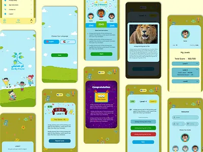 Making Learning Fun for Kids : Be My Friend Quiz App apps for kids e learning app edutec app edutech kid app kids app learning app ui