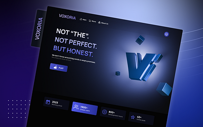 Voxoria Presentation - Game Studio Concept branding design graphic design logo ui ux