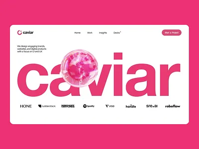 Caviar New Website Launch! animation caviar graphic design ui website
