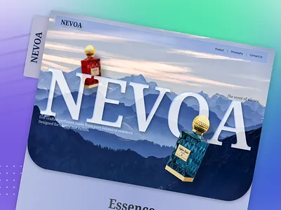 NEVOA - Website Concept for Perfume Brand branding design ui ux web