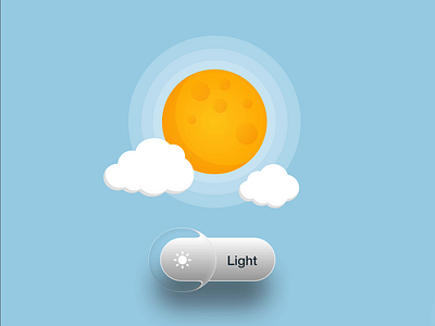 Day and Night Transition animation day digital dynamic moon motion graphics night stars sun ui