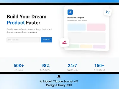 1 Prompt | 2 AI Models | 2 Design Libraries ai ai design chatgpt claude coded design gpt 5 hero image mui shadcn sonnet 4.5 ui ux vibe code