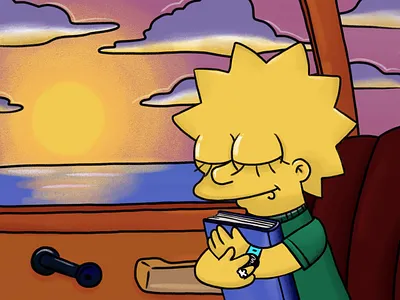 It's me, Lisa Simpson illustration