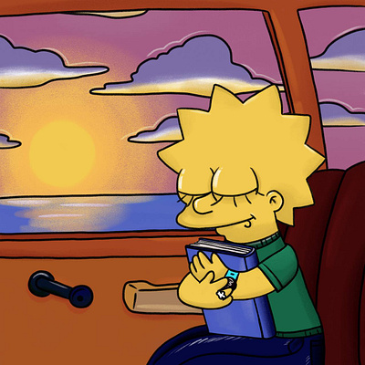It's me, Lisa Simpson illustration