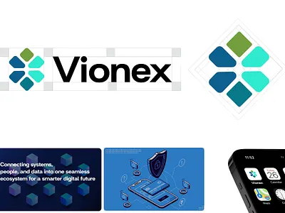 Vionex Logo Design branding graphic design logo logo makar modern modern logo