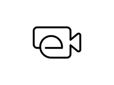 Minimal E Camera Logo alphabet camera digital e film flash focus initial lens letter logo minimilist monogram move photo photographer photography studio video zoom