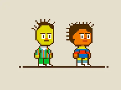 bert and ernie pixel art bert an ernie illustrations bert and ernie illustration bert and ernie pixel art bert and ernie tv show bert and ernie vectors pixel people sesame street pixel art
