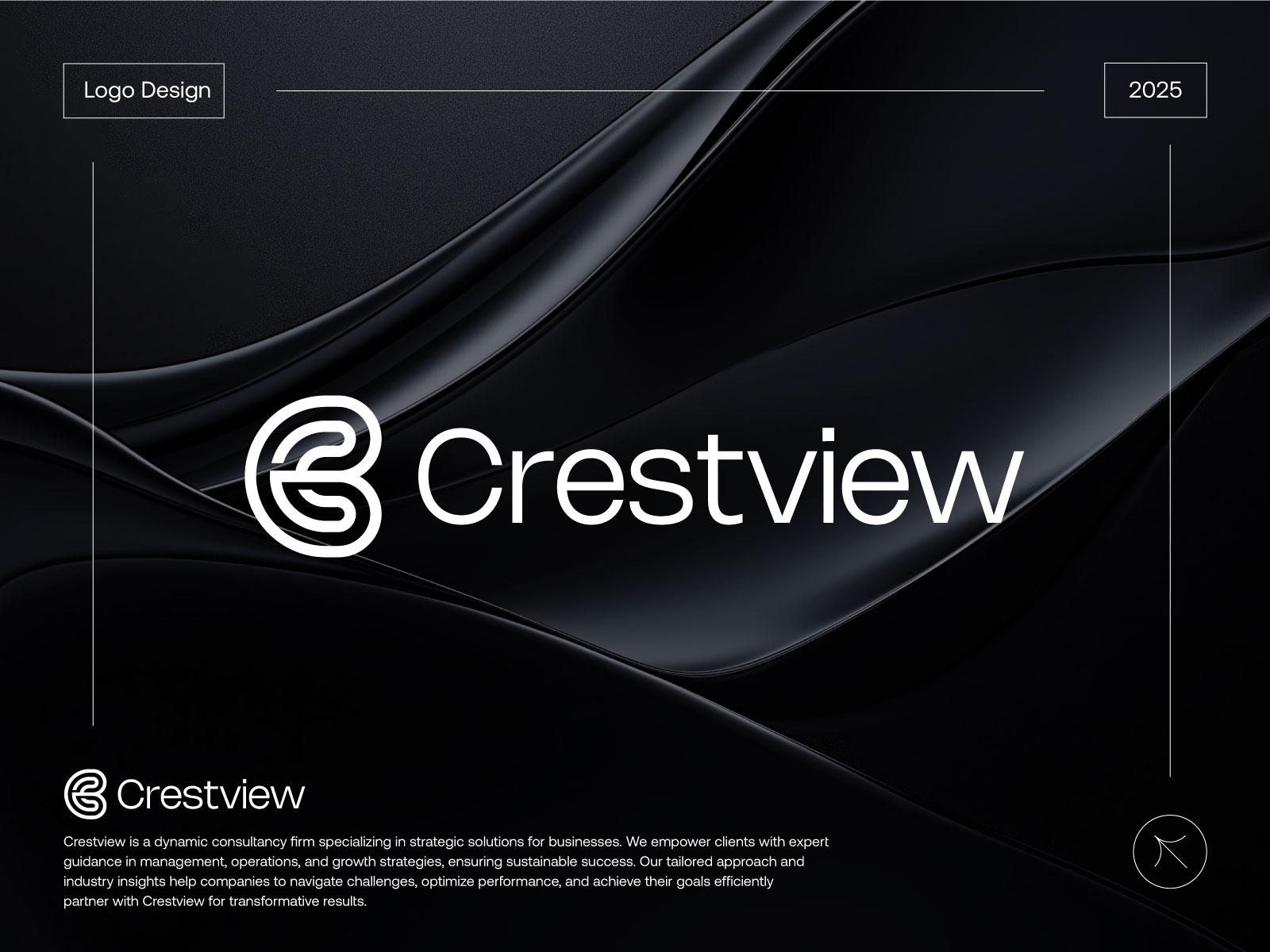 Crestview Minimal Logo Design brand identity branding c icon c letter logo c logo design icon identity logo logo creation logo design logo designer logo maker logos logotype design typography vector