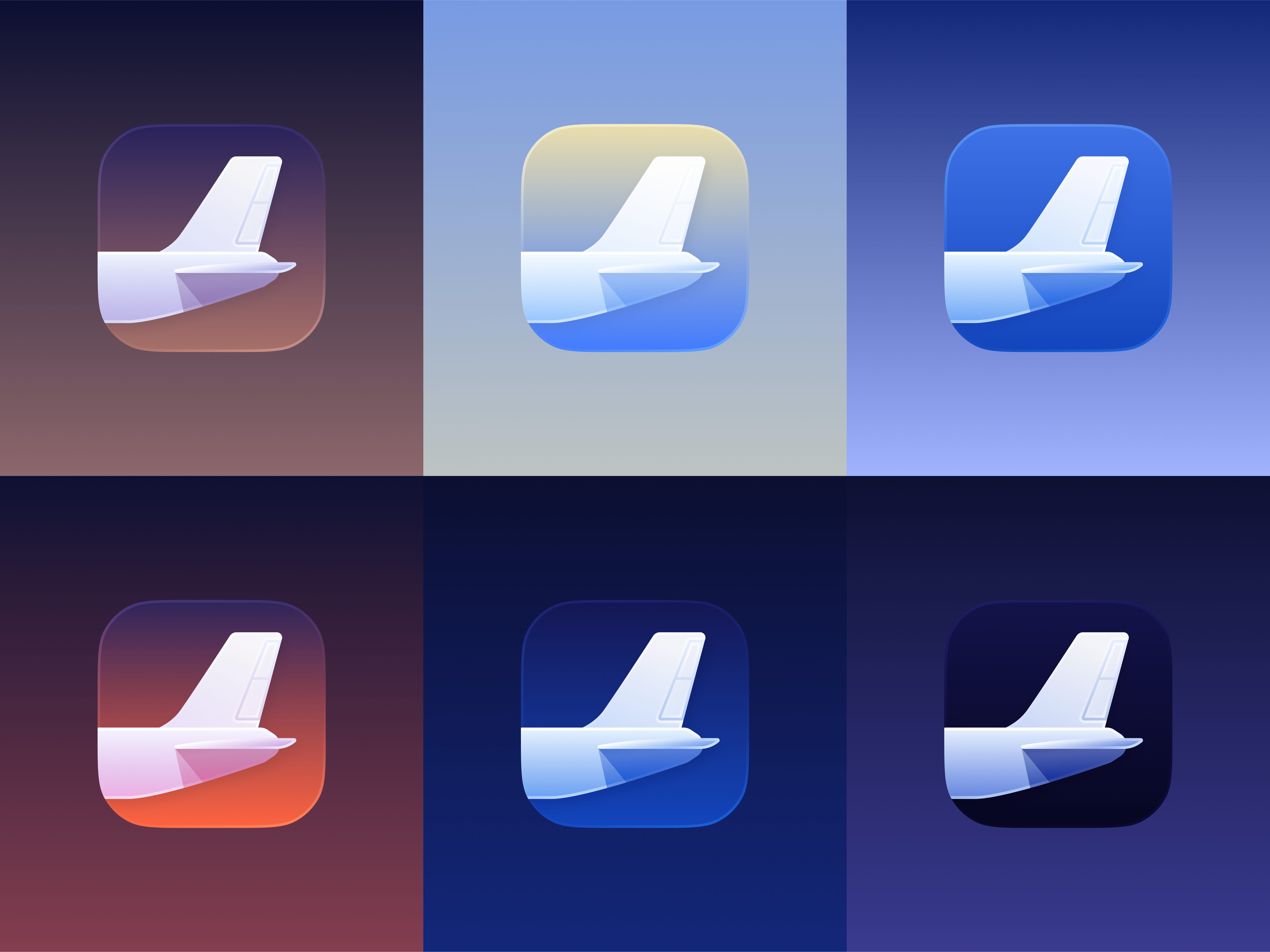 LiveTower App Icon- Sky Variants aircraft app app icon art avaition block branding design graphic design icon illustration ios plane tail ui
