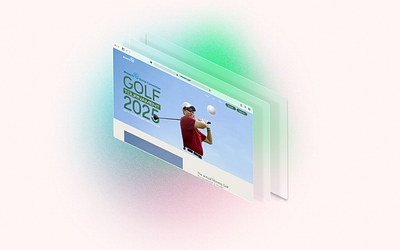 Golf Website event game golf green website modern moneris sport wix