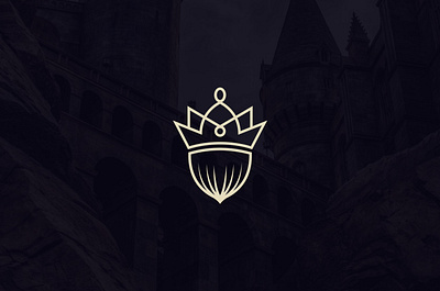 Logo Crown Oak branding crown design dynasty estate graphic design illustration logo oak oak seed royal seed vector vintage