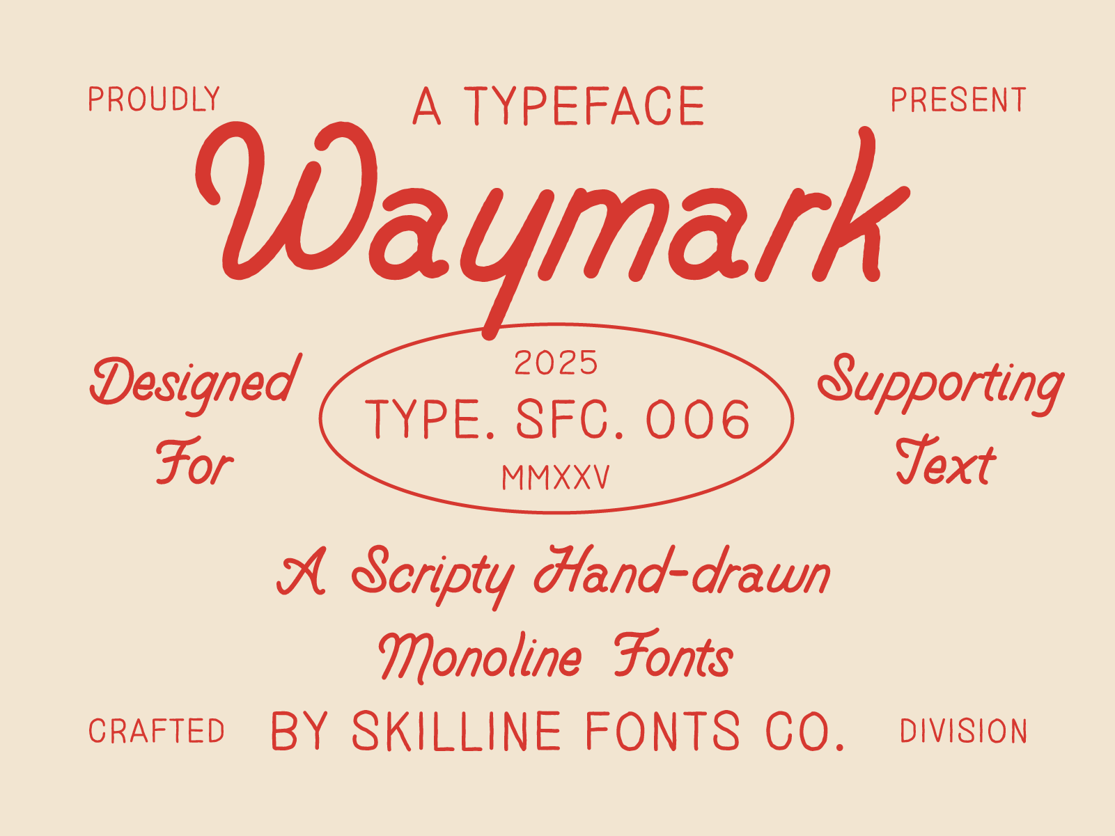 Waymark - Monoline Font artisanal script font branding script font creative retro font cursive retro font custom script lettering decorative script typeface hand drawn script font handwritten script font logo script font modern retro script nostalgic script typeface retro display font retro script font stylish script typeface unique script font vintage handwriting font vintage script design vintage script lettering vintage script typeface waymark retro typography