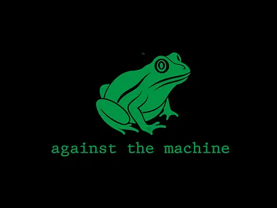 Frog Against the Machine T-Shirt Design adobe illustrator freelance graphic designer graphic design sticker design t shirt design vector