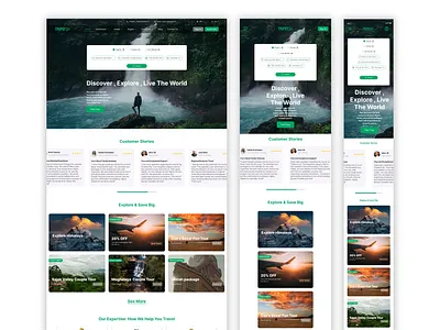 Tripsy – Travel Booking Website UI app redesign auto design figma flight framer grid hotel landing page layout travel ui userflow ux website xd