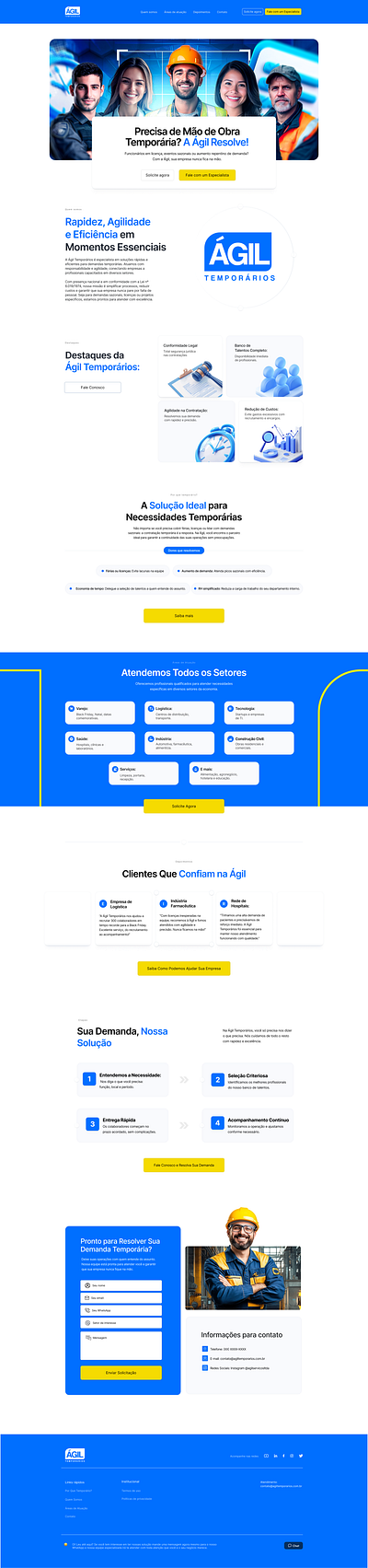 Landing page - Ágil landing page ui web webdesign