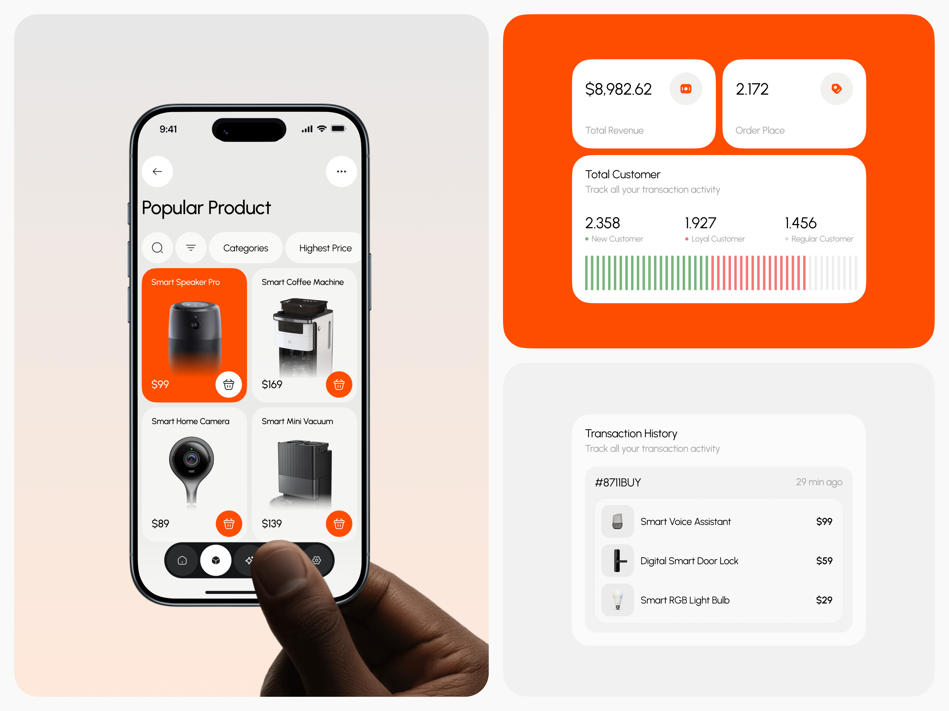 SalesHive - Sales Management Mobile App business clean customer dashboard ios marketing mobile app mobile design order report product design product management report revenue saas saas mobile sales sales management transaction ui design uiux
