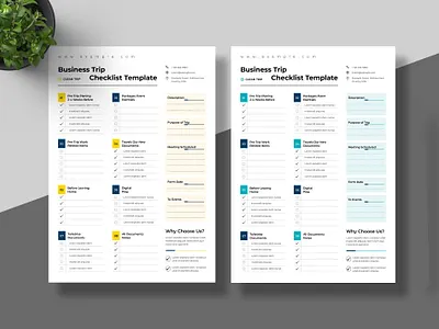 Business Trip Checklist Template a4 business business trip checklist checklist design indesign layout list paper planning schedule template trip weakly
