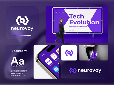 NEUROVOY — Modern Minimalist Tech Logo Design | Futuristic AI Br ai branding ai logo artificialintelligence blue logo brand identity clean logo logo design logo designer logoinspiration minimal logo modern logo n letter logo n logo new logo design idea saifmind startupbranding tech branding tech logo tech logo idea visualidentity