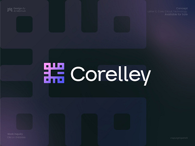 Abstract Letter C Technology Logo abstract logo branding c logo circuit logo core logo gradient identity letter c logo logo logo design logo designer logo icon modern logo software tech logo technology timeless