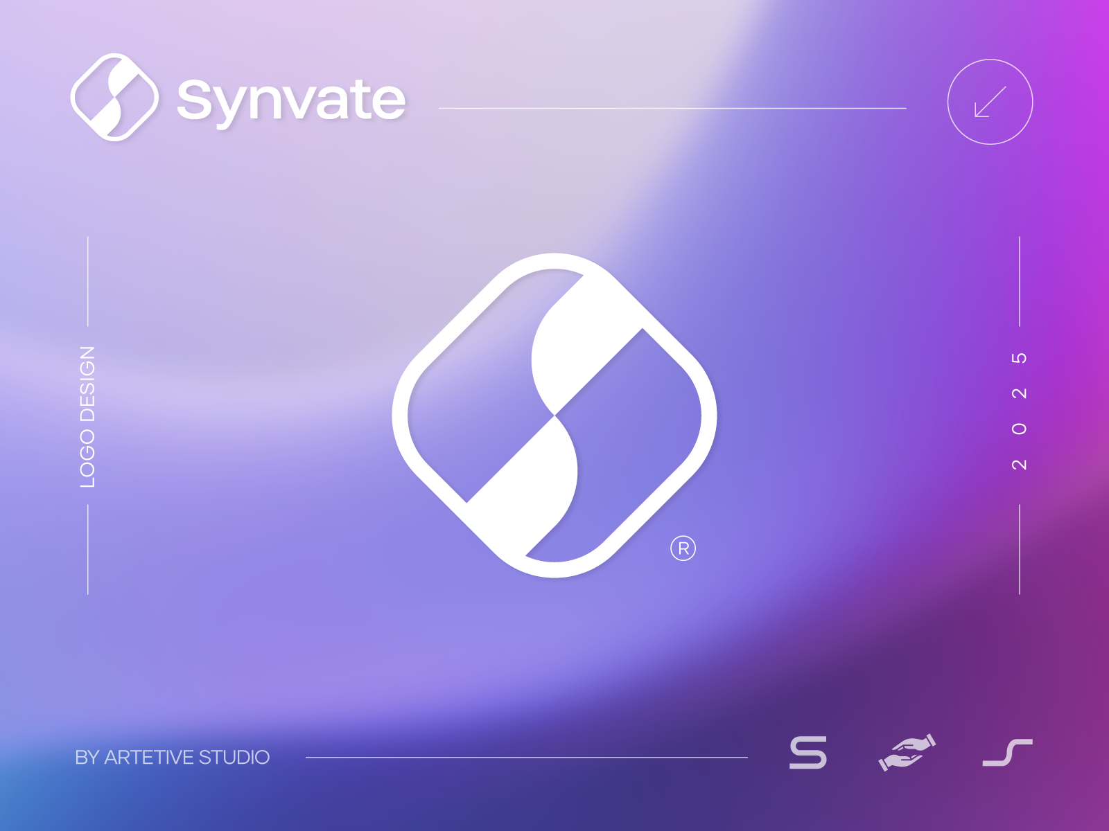 Synvate - logo for SaaS, tech, consulting business brand brand logo branding fintech logo geometric growth logo identity logo logo design modern logo monogram negative space logo s s letter logo saas logo startup logo icon tech logo tech startup technology logo branding