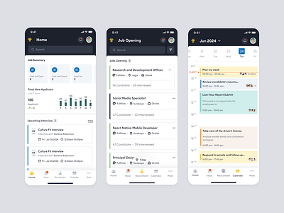 Tiimi – HR Homepage, Recruitment and Calendar Management calendar company dashboard employee employee management hiring homepage hr app human resources job mobile app overtime tracking product design recruitment saas saas design time management time tracking ui ux