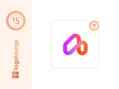 LogoLounge Book 15 Winner ai award book 15 brand gradient graphic design house icon identity illustration logo logolounge logotype mark outcraft portfolio real estate symbol tech winner