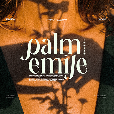 Palm Emile Serif Display best seller branding canva casual chic creative serif elegant logo logotype minimalist modern minimalist modern serif serif serif font typeface typography