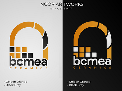 BCMEA CERAMICS Industry Logo Design: Concept 2 ceramic company logo design minimal logo tiles