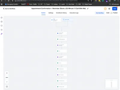 🧭 Appointment Confirmation + Reminder Workflow (Book a 30-Mins) automation ghl