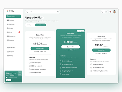 E-commerce Dashboard Design - pricing dashboard interface e commerce e commerce dashboard ecommarce dashboard ecommerce minimal pricing pricing page saas ui ux