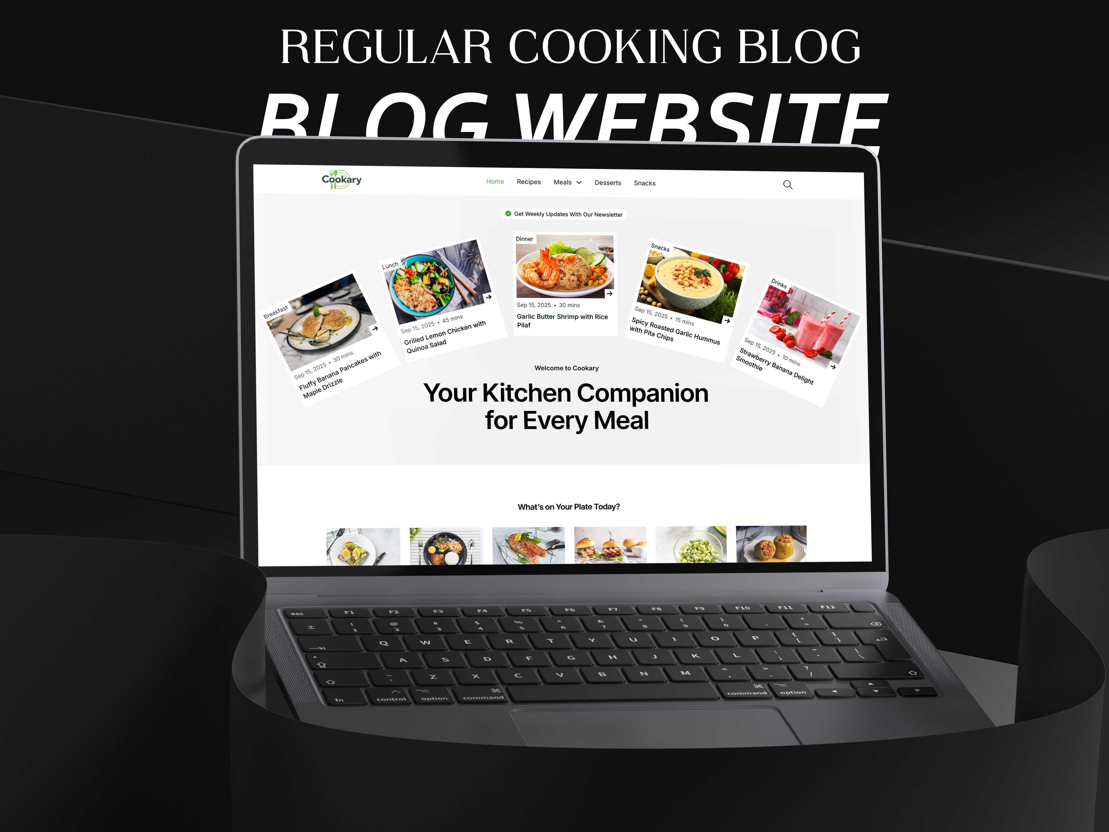 Cookary-Cooking Blog Website Design blog blog website card cooking food food blog food recipe blog grid hero homepage landing page recipe recipe website responsive responsive web ui web design
