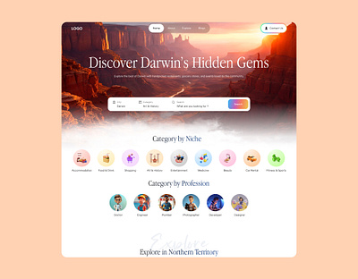 Darwin City Services Website Design | UI design adobe photoshop city website clean design darwin city figma home page landing page ui design uiux user interface webiste