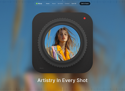 Modern Photography Agency Website UI Design landing page
