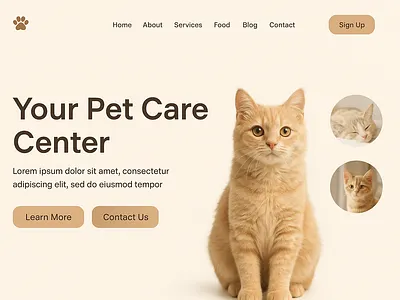 Pet Care website, website pet care website websitedeveloper